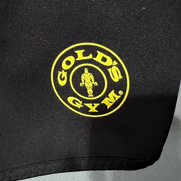 Gold's Gym Shorts Mens L/XL Black Neoprene Polyester Drawstring Waist Fitness - Picture 5 of 5